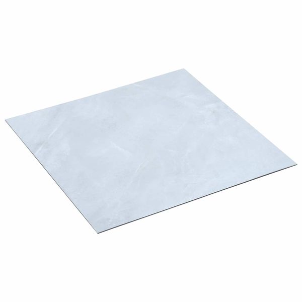 vidaXL Podlahové dosky 55 pcs Biely 5,11 m² PVC
