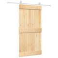 vidaXL Posuvné dvere Prírodná a biela 100 x 210 cm
