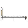 vidaXL Posteľný rám bez matraca 75x190 cm dub sonoma kompozitné drevo