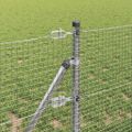 vidaXL Zváraná drôtená ohrada na upevnenie 100 x 0,5 m Strieborná