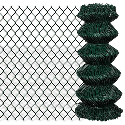 vidaXL Drôtené pletivo, oceľ 0,8x25 m, zelené