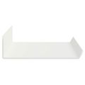 vidaXL Závesná polica 4 ks Biely 40 x 8,5 x 2,5 cm Oceľ