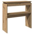vidaXL Konzolový stolík Artisan Dub 80x30x80 cm Konštruktérske drevo
