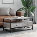 vidaXL Konferenčný stolík sivý sonoma 100x51x45 cm kompozitné drevo