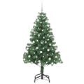 vidaXL Vianočný stromček Zelená 180 cm PVC