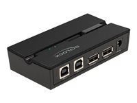USB periférny sharing switch - 2 x USB 2.0 - na pripevnenie na stenu, umožňuje montáž na povrchy