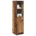 vidaXL Highboard Staré drevo 35 x 37 x 142 cm Kompozitné drevo
