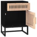 vidaXL Nočné stolíky 2ks čierne 40x30x55,5cm kompozitné drevo a železo