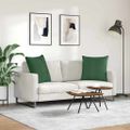 vidaXL Vankúše na pohovku 2 pcs Tmavozelená 80 x 80 cm