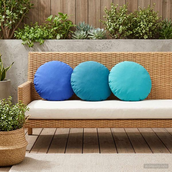 vidaXL Poťah na podložku 6 pcs HEERLEN Královská modrá Ø 40 cm