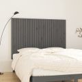 vidaXL Nástenné čelo postele sivé 159,5x3x110 cm masívna borovica