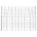 vidaXL Klietka pre králiky Strieborná 300 x 100 x 210 cm