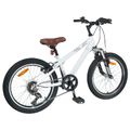 vidaXL Horský Bicykel 24 Palcov 6-Rýchlosť pre 8-12 rokov Biela