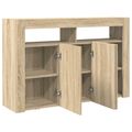 vidaXL Servírovacia skriňa Sonoma dub 116 x 30 x 75 cm