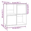 vidaXL Komoda sivá 74x35x80 cm borovicový masív