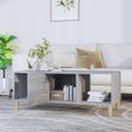 vidaXL Konferenčný stolík sivý sonoma 102x50x40cm kompozitné drevo