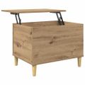 vidaXL Nočný stolík Remeselný dub 60 x 44,5 x 45 cm Kompozitné drevo