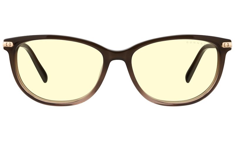 GUNNAR kancelárske/hermé okuliare INGRID COCOA FADE CRYSTAL jantárové sklá BLF 65 GUNNAR focus