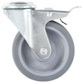 vidaXL Otočné kolieska s otvorom na skrutku 24 ks, 100 mm