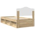 vidaXL Rám postele Sonoma 90 x 190 cm Masívne borovicové drevo