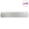 vidaXL Obrubníky trávnika 10 ks 103 x 0,05 x 22 cm Pozinkovaná oceľ