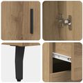 vidaXL Highboard 2 ks Remeselný dub 69,5 x 34 x 180 cm