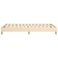 vidaXL Posteľný rám s boxspringom krémová 120x200 cm látka