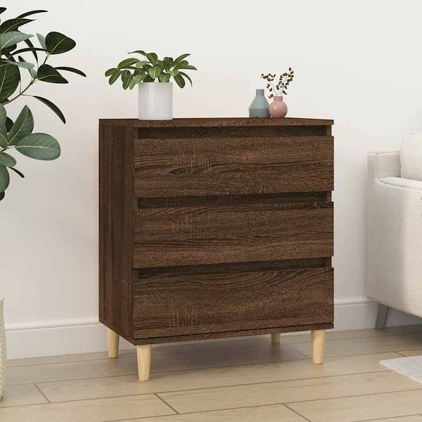 vidaXL Komoda hnedý dub 60x35x70 cm spracované drevo