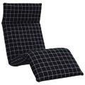 vidaXL Skladacie ležadlo s čiernym kockovaným vzorom 175x54x8,5 cm, oxfordská látka