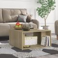 vidaXL Konferenčné stolíky 4ks, dub sonoma 33x33x33cm kompozitné drevo