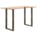 vidaXL Nohy barového stola v tvare U, 2 ks, prírodná oceľ, 60 x (100-101) cm, oceľ