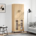 vidaXL Vysoká skrinka dub sonoma 69,5x34x180 cm spracované drevo