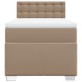 vidaXL Boxspring posteľ s matracom kapučínová 100x200 cm umelá koža