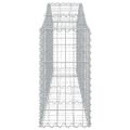 vidaXL Oblúkový gabionový kôš 3 ks 200x30x60/80 cm pozinkované železo