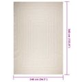 vidaXL Koberec ZIZUR 240x340 cm, jutový vzhľad, interiér a exteriér