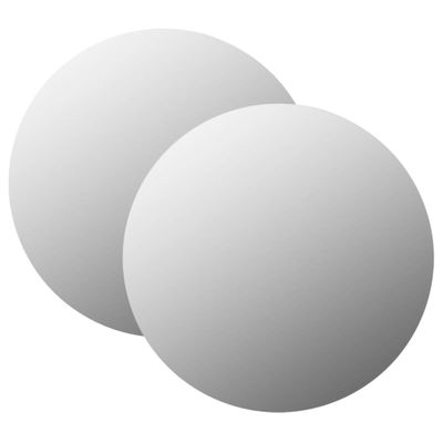 vidaXL Nástenné zrkadlá 2 ks 70 cm sklenené okrúhle