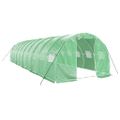 vidaXL Fóliovník s oceľovým rámom zelený 30 m² 10x3x2 m