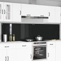 vidaXL Kuchynský obklad 2 ks Čierna 120 x 60 cm tvrdené sklo