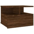 vidaXL Nástenný nočný stolík hnedý dub 40x31x27 cm spracované drevo