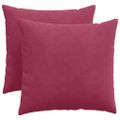 vidaXL Vankúše na pohovku 2 pcs Víno červené 50 x 50 cm