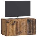 vidaXL Nástenná TV skrinka Nástenný Staré drevo 59,5 x 31 x 30 cm