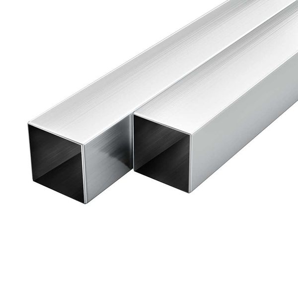 vidaXL Stavebné hliníkové rúry 6 ks 1m 30x30x2mm štvorcové joklové