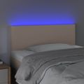 VidaXL Čelo postele kapučínové 100x5x78/88 cm umelá koža