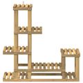 vidaXL Stojan na rastliny Biela 93,5 x 25 x 91,5 cm