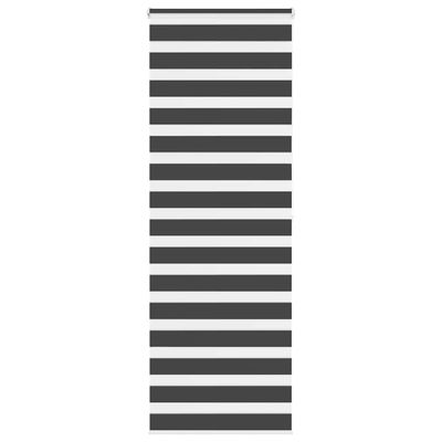 vidaXL Zebra roleta čierna 85x200 cm šírka látky 80,9 cm polyester