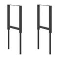 vidaXL Rámy na pracovné stoly 2 ks kovové 55x(69x95,5) cm čierne