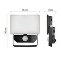 LED reflektor EMOS ZS2912 TAMBO so senzorom pohybu, 10 W, 1000 lm, čierny