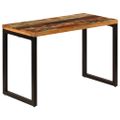 vidaXL Jedálenský stôl 115x55x76 cm, recyklovaný masív a oceľ
