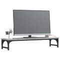 vidaXL Stojan na monitor sivý sonoma 85x23x15,5 cm kompozitné drevo