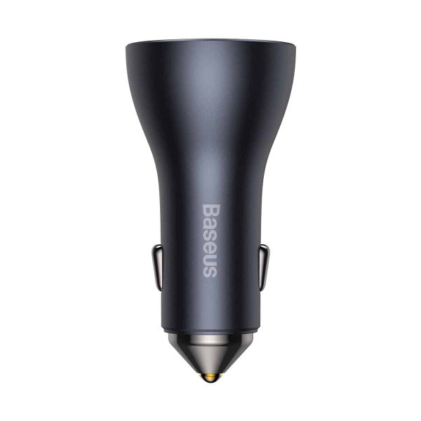 Baseus CGJP010013 Nabíjačka do Autá Triple Quick Charger USB/USB-C/USB-C 65W Dark Grey